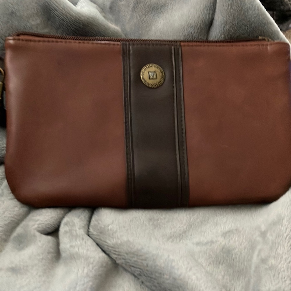 Leather wristlet bag. In good used condition. Only used a few times.
